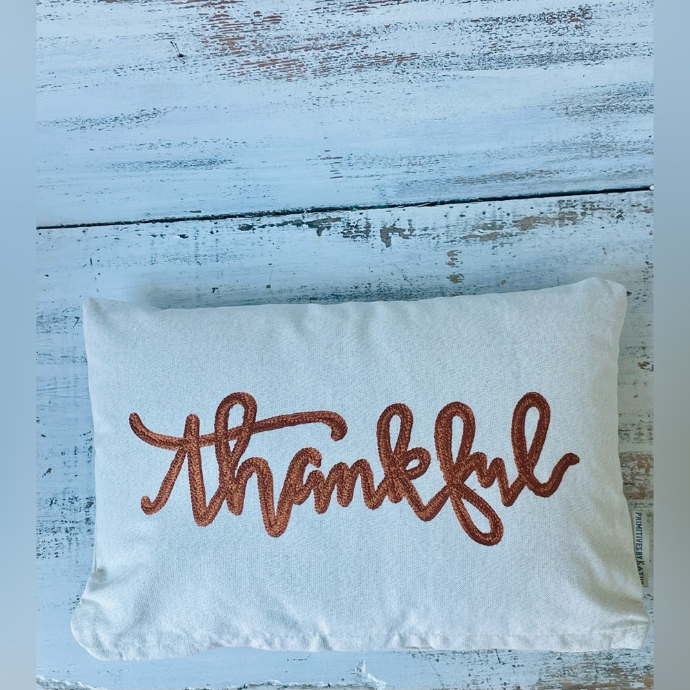 *Thankful Pillow 15”x10” - Picture 6 of 12